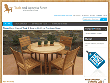 Tablet Screenshot of acaciawoodfurniture.net